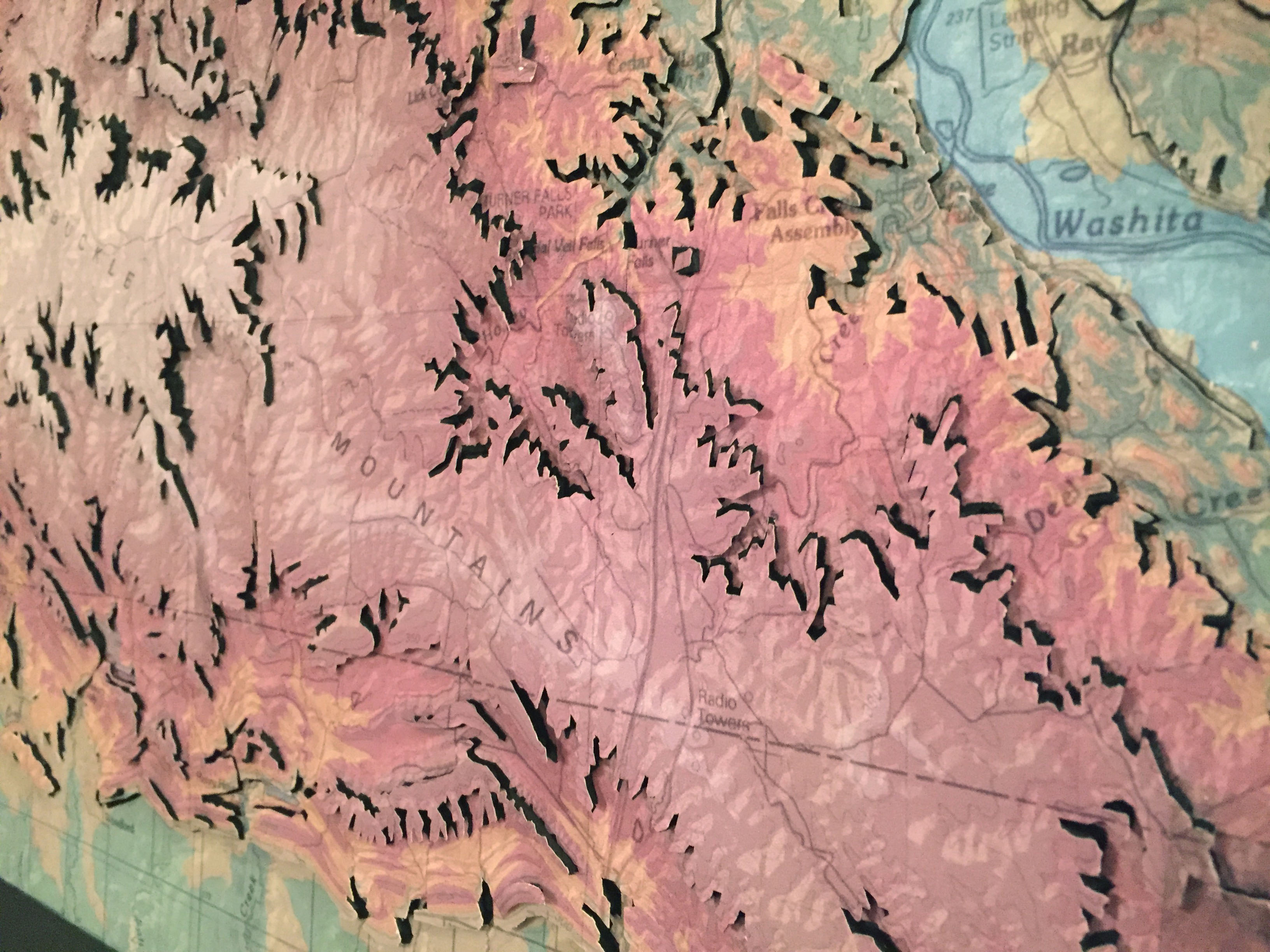 3D Topographic Map Art project image