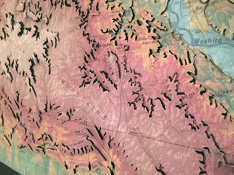 3D Topographic Map Art project image