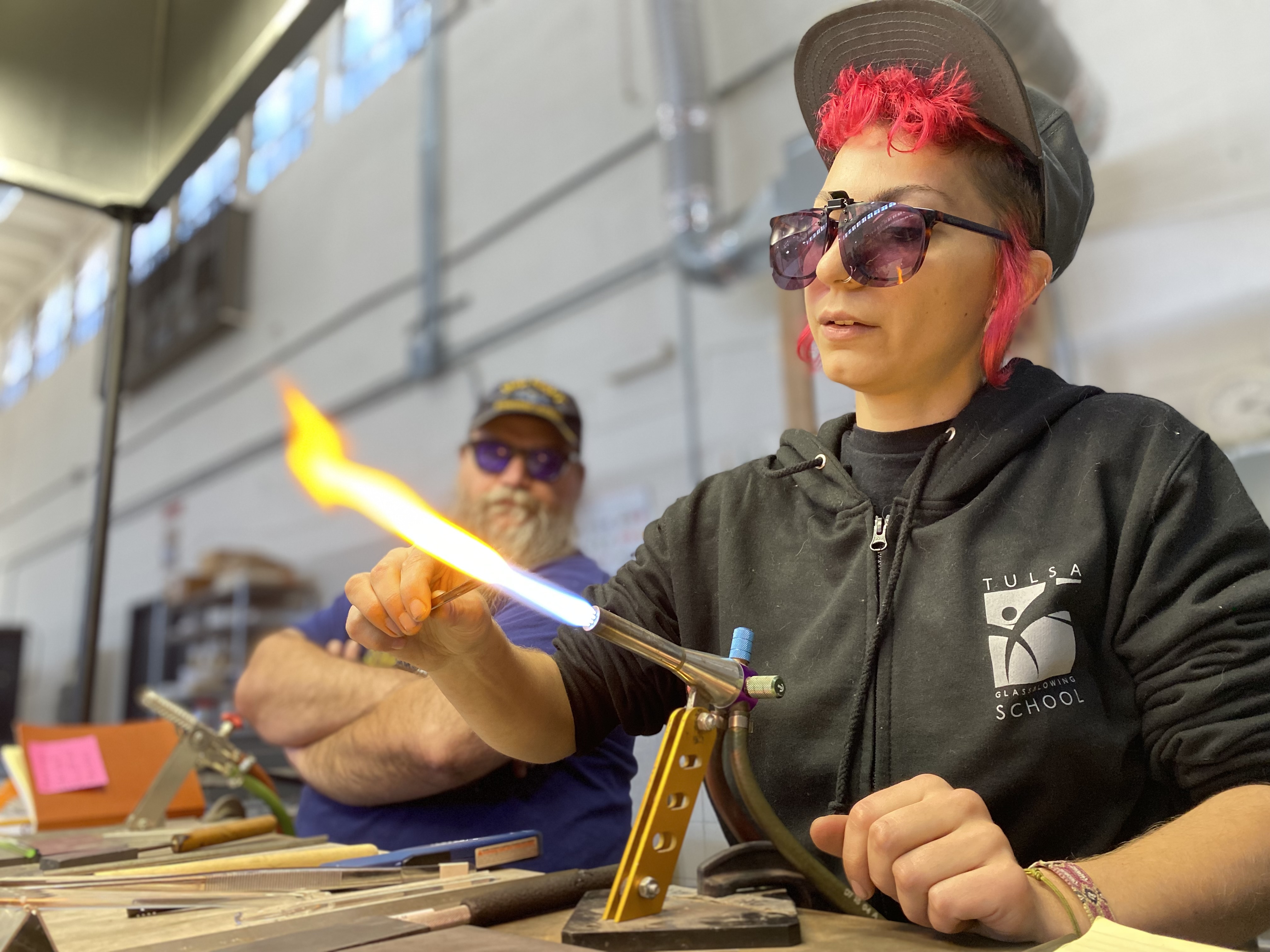 Tulsa Glassblowing school Maker Picture